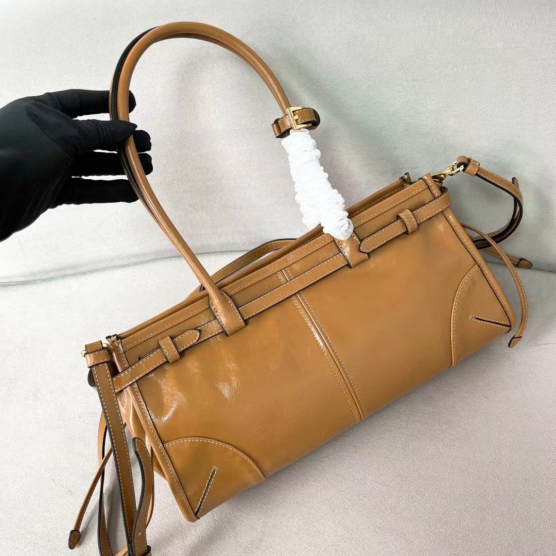 Prada LuxSoft Leather Handbag 1BA426 view 4