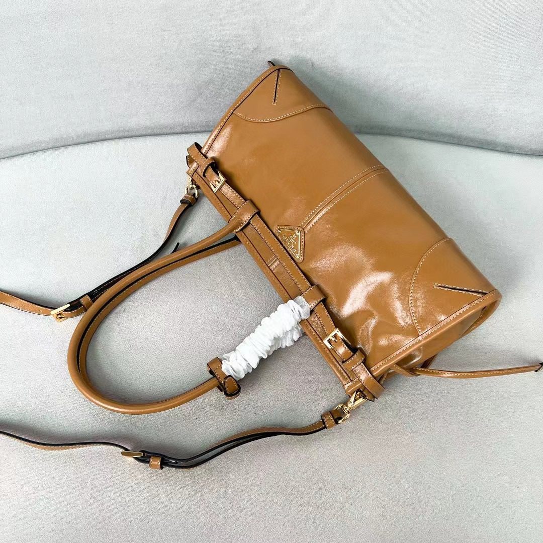 Prada LuxSoft Leather Handbag 1BA426 view 5