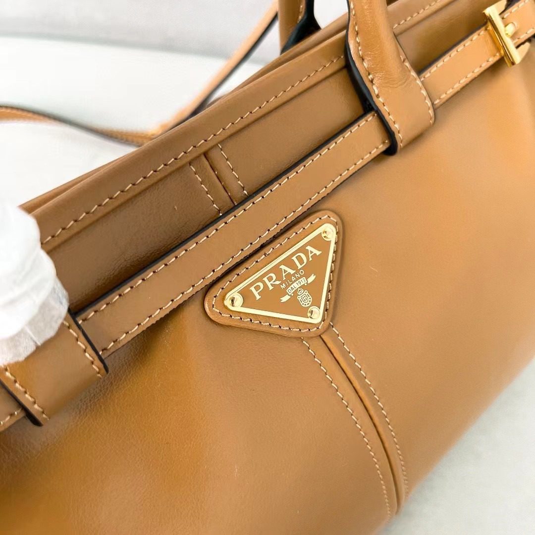 Prada LuxSoft Leather Handbag 1BA426 view 6
