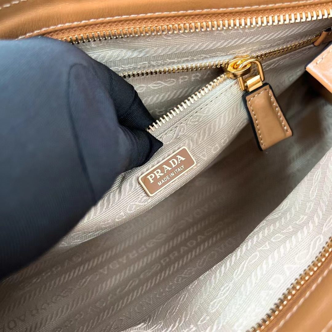 Prada LuxSoft Leather Handbag 1BA426 view 9