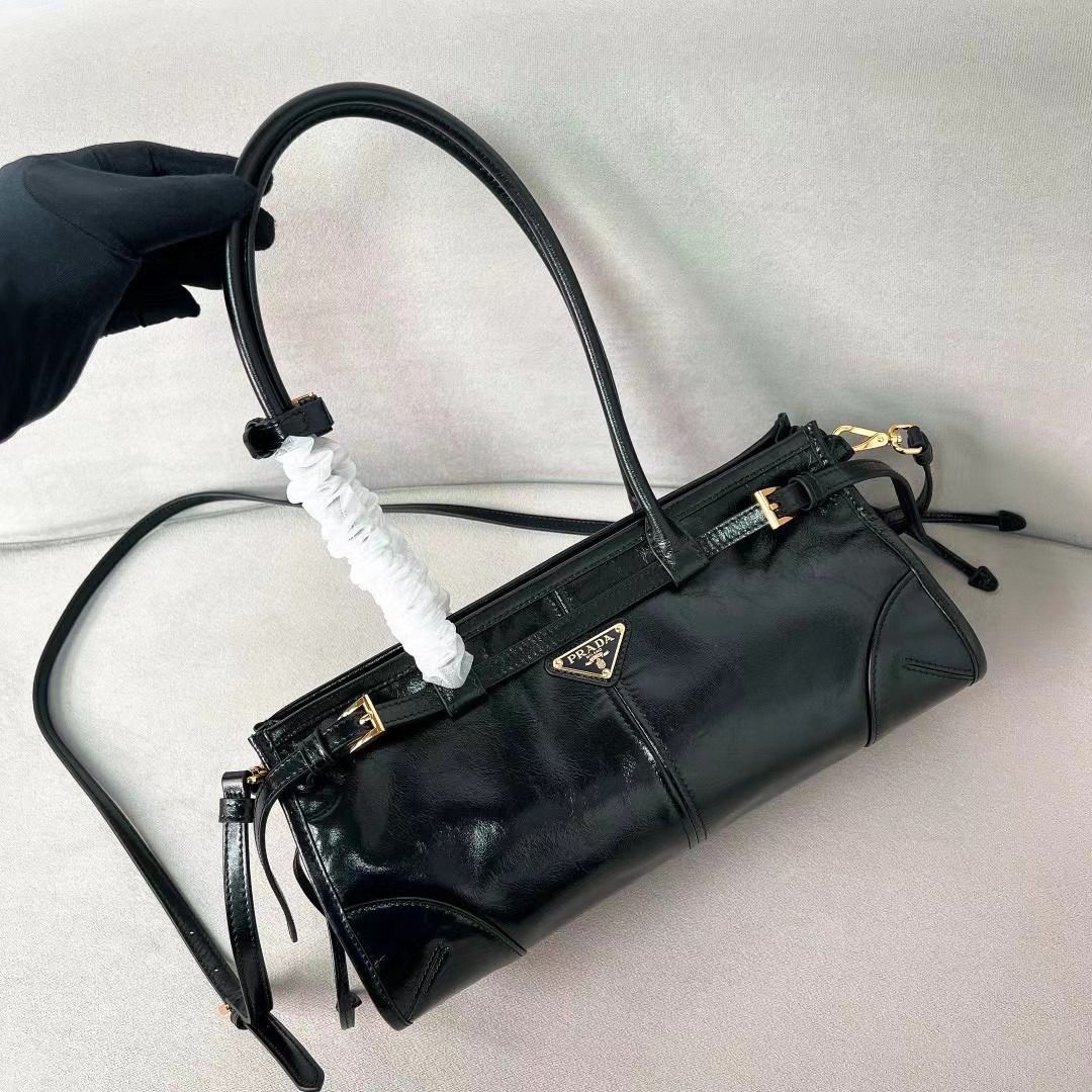Prada LuxSoft Leather Handbag 1BA426 view 2