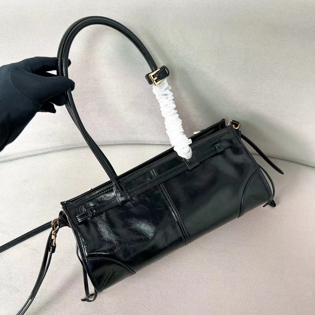 Prada LuxSoft Leather Handbag 1BA426 view 3