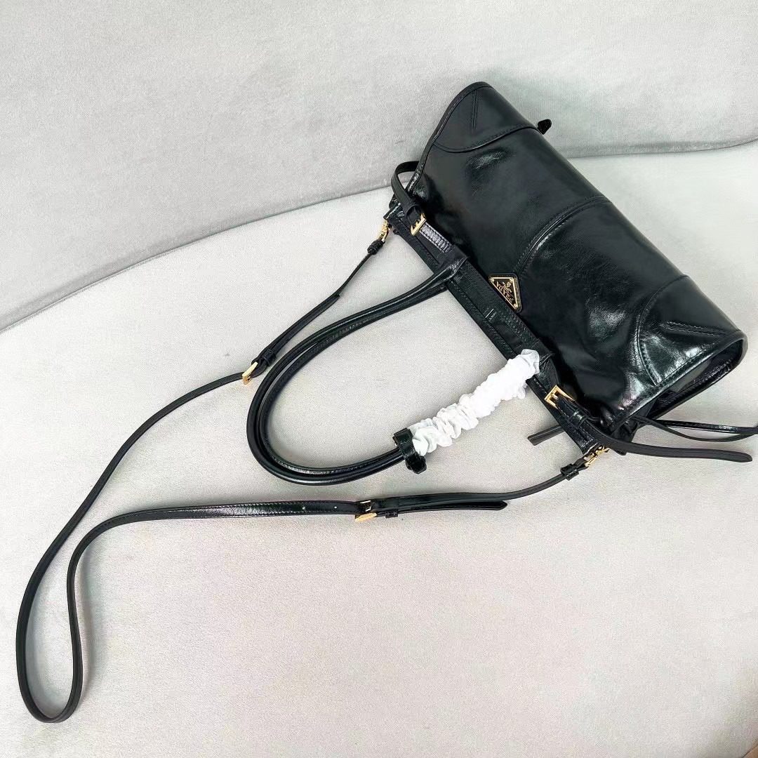 Prada LuxSoft Leather Handbag 1BA426 view 5