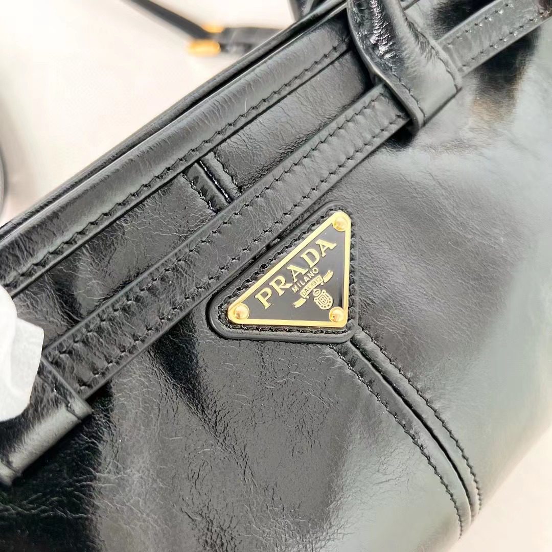 Prada LuxSoft Leather Handbag 1BA426 view 6