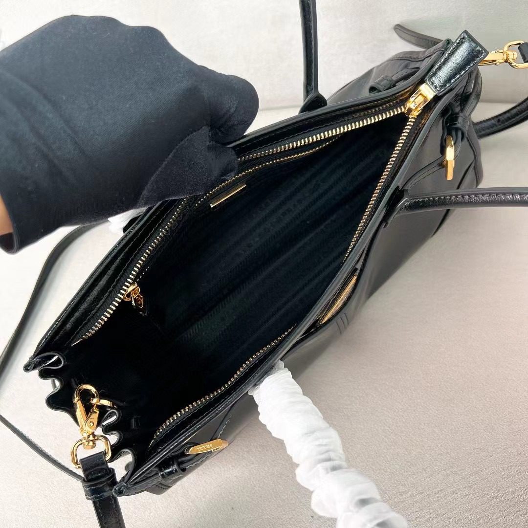 Prada LuxSoft Leather Handbag 1BA426 view 8