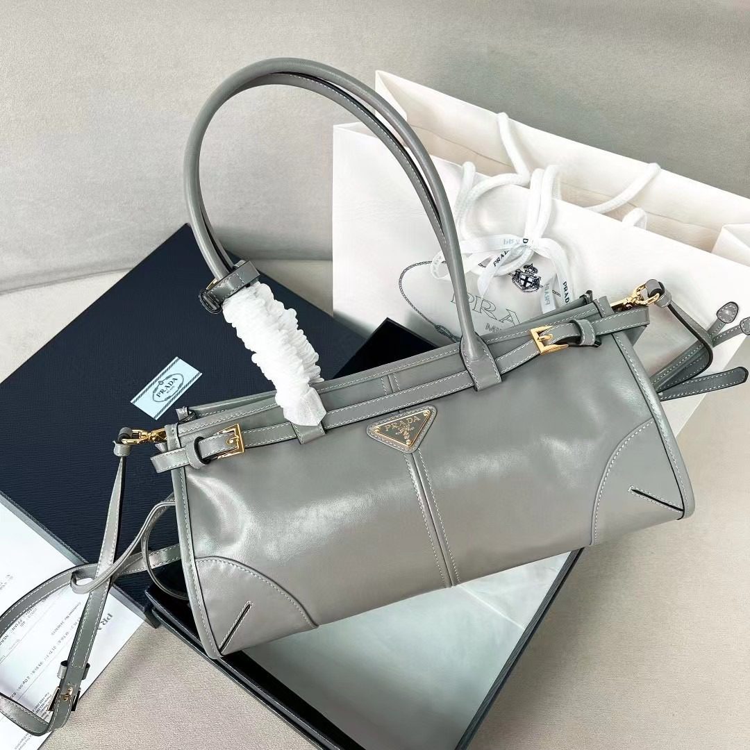 Prada LuxSoft Leather Handbag 1BA426 view 1