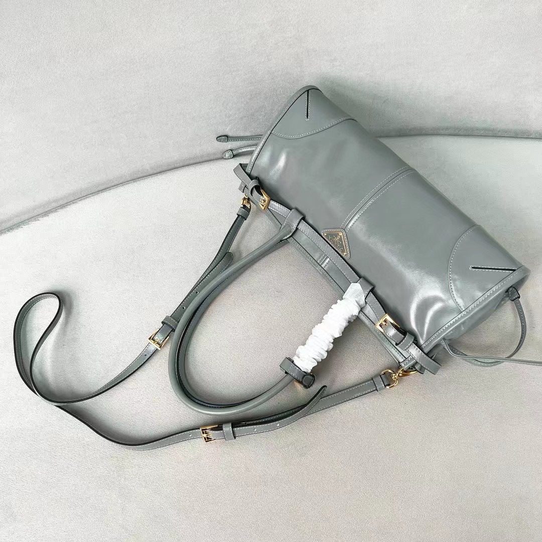 Prada LuxSoft Leather Handbag 1BA426 view 6