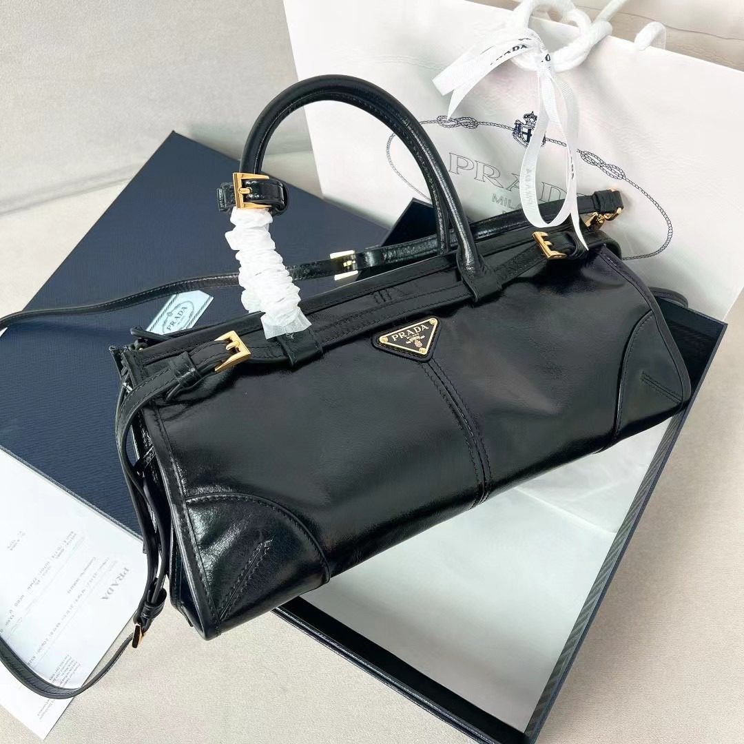 Prada LuxSoft Leather Handbag 1BA426 view 1