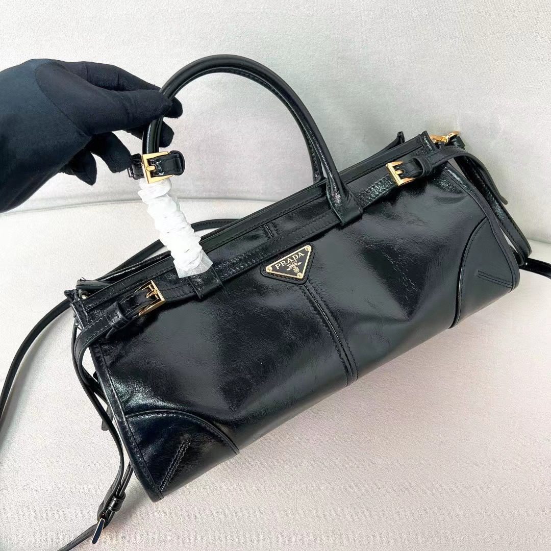 Prada LuxSoft Leather Handbag 1BA426 view 3