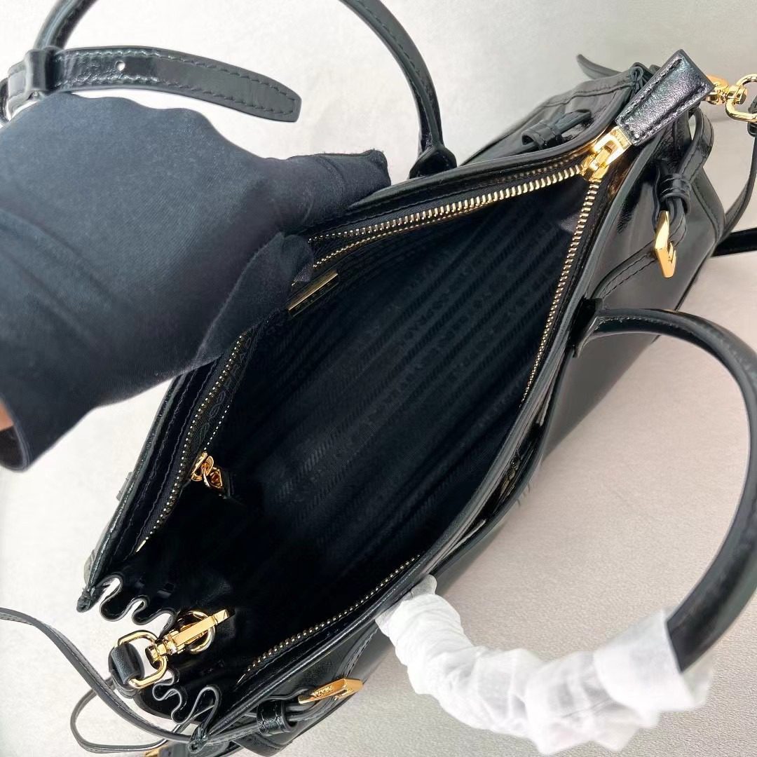 Prada LuxSoft Leather Handbag 1BA426 view 8