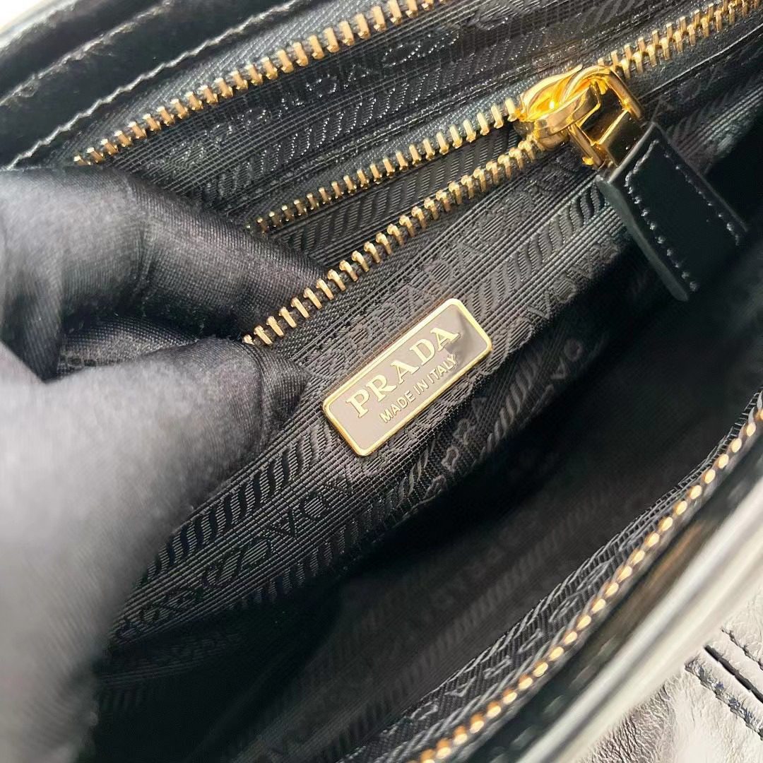 Prada LuxSoft Leather Handbag 1BA426 view 9