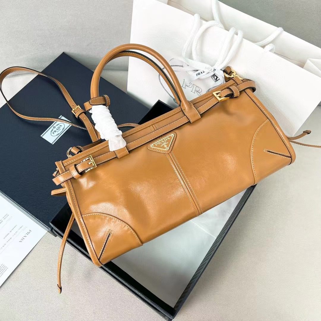 Prada LuxSoft Leather Handbag 1BA426 view 1