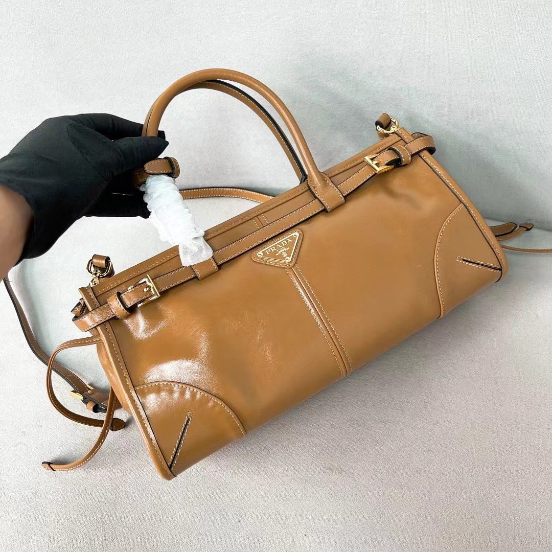 Prada LuxSoft Leather Handbag 1BA426 view 3