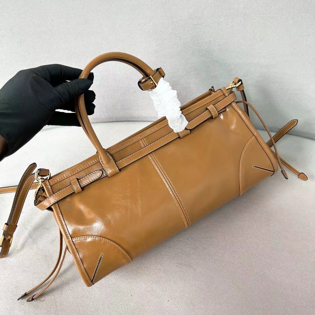 Prada LuxSoft Leather Handbag 1BA426 view 4