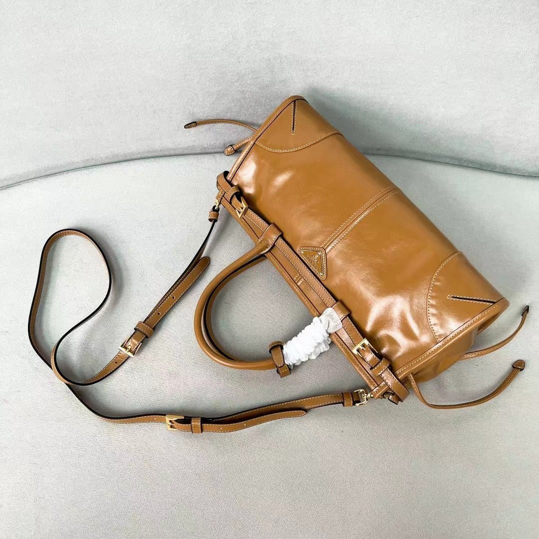 Prada LuxSoft Leather Handbag 1BA426 view 5