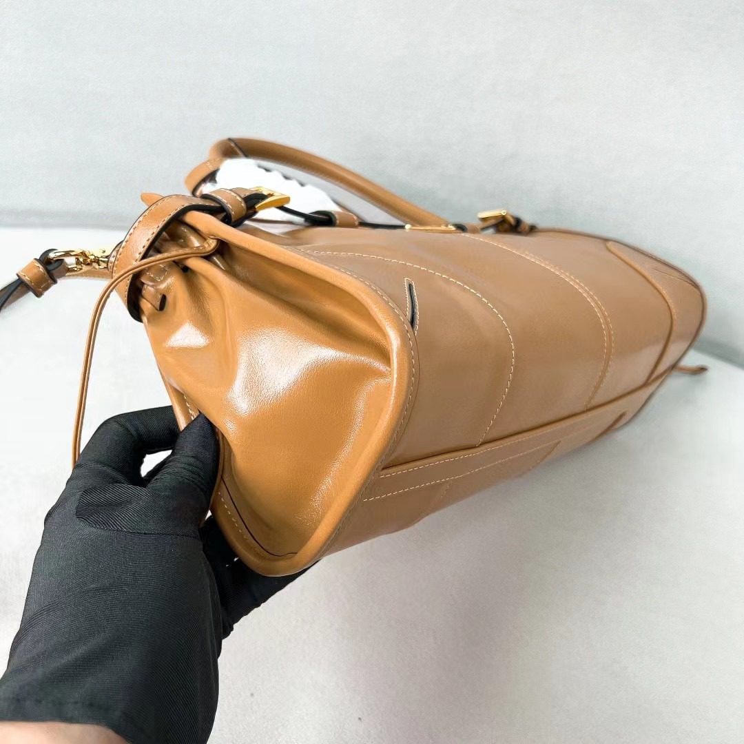 Prada LuxSoft Leather Handbag 1BA426 view 7
