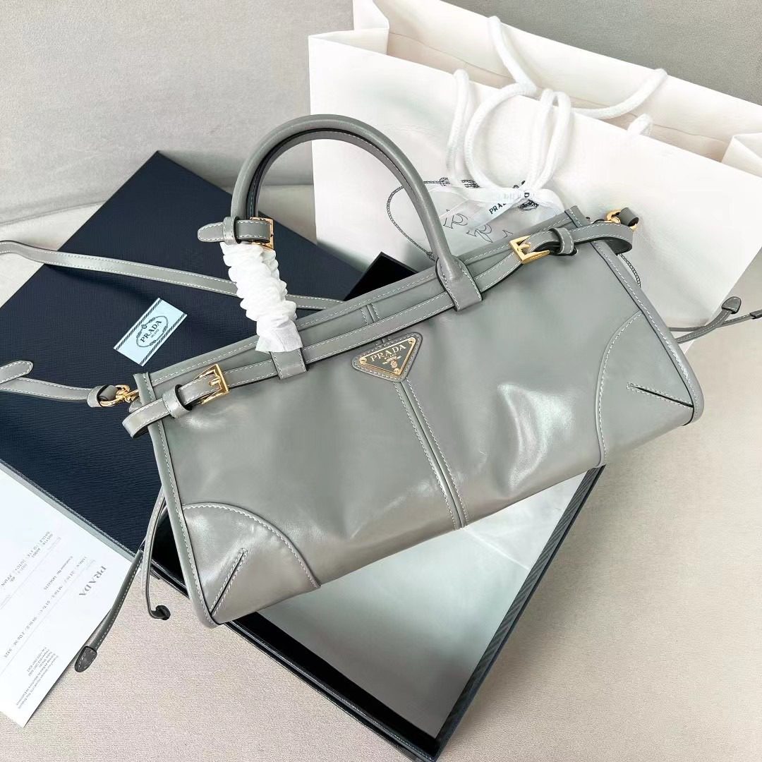 Prada LuxSoft Leather Handbag 1BA426 view 1