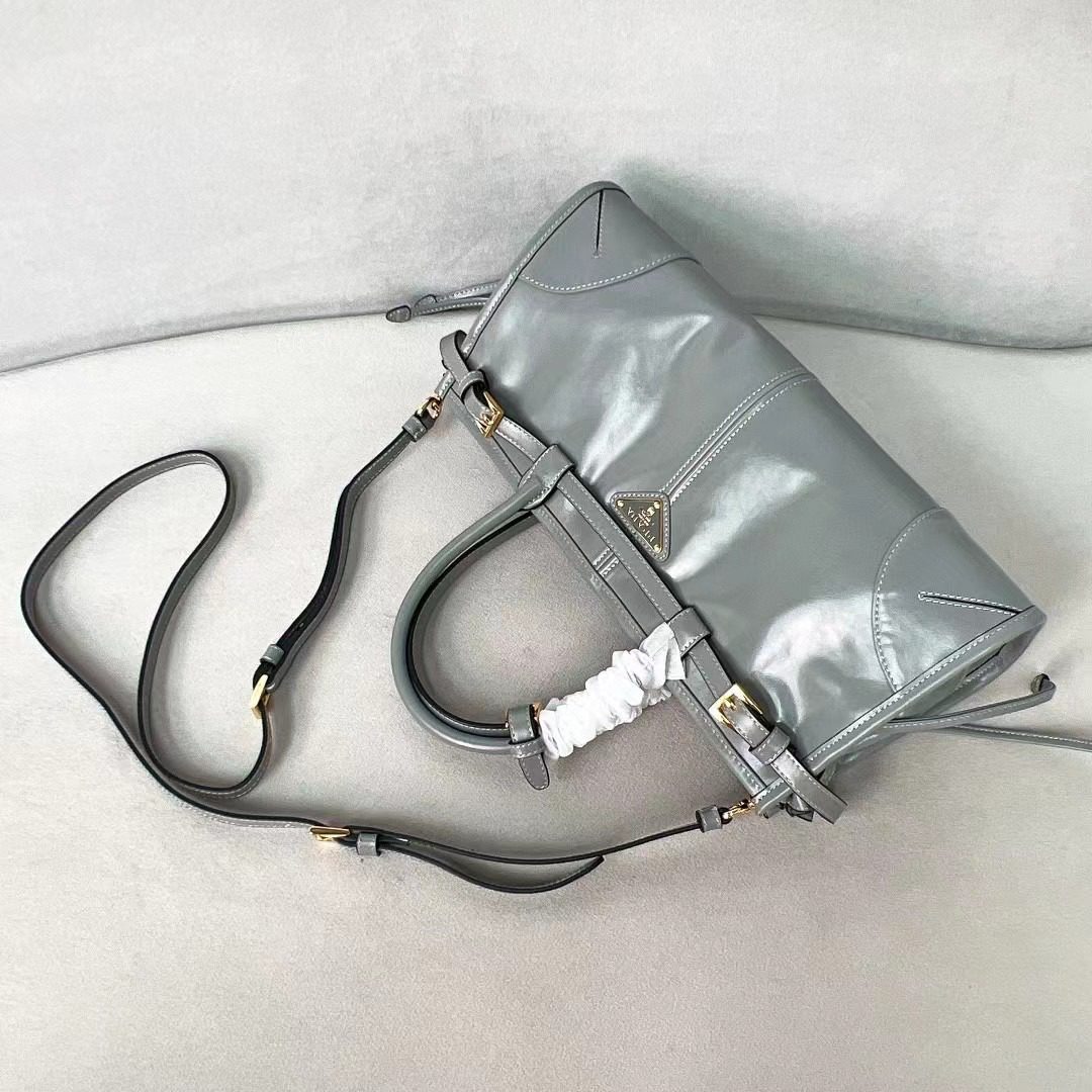 Prada LuxSoft Leather Handbag 1BA426 view 5