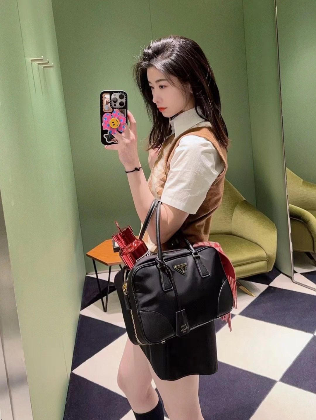 Prada Re-Edition 1978 Re-Nylon Hobo Bag 1BB115 view 11