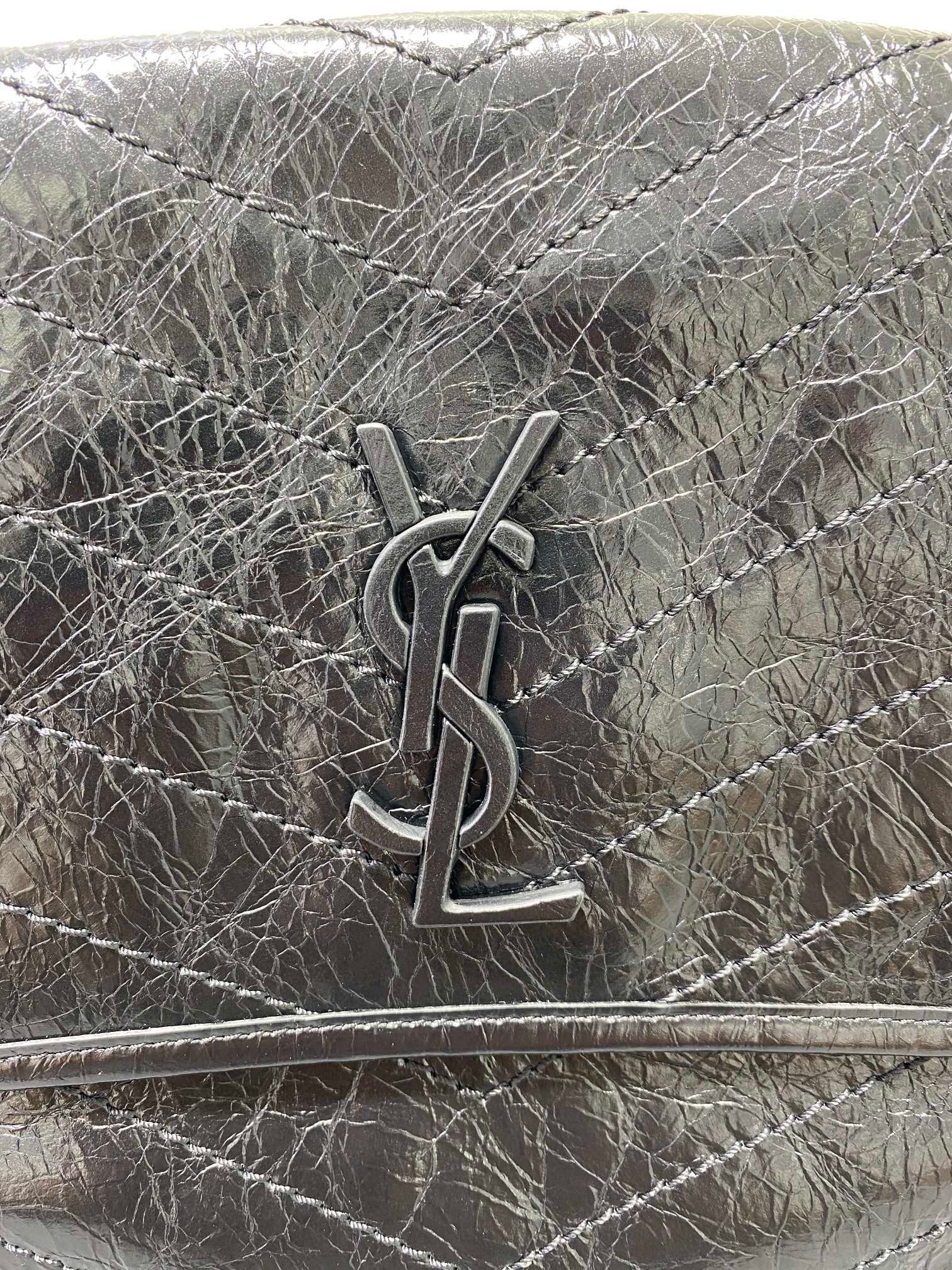 Saint Laurent Niki Bag in Crinkled Calfskin view 5