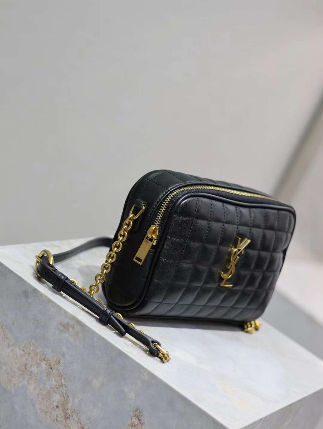 Saint Laurent CASSANDRE MATELASSÉ CARRÉ Mini Camera Bag in Lambskin view 6