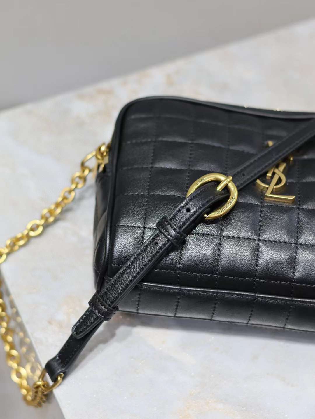 Saint Laurent CASSANDRE MATELASSÉ CARRÉ Mini Camera Bag in Lambskin view 7