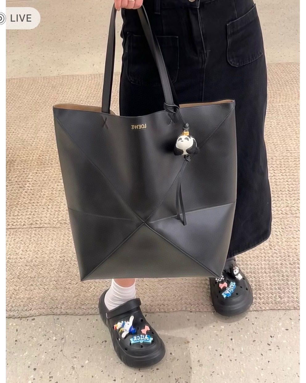 Loewe Large Puzzle Fold Tote Bag view 10
