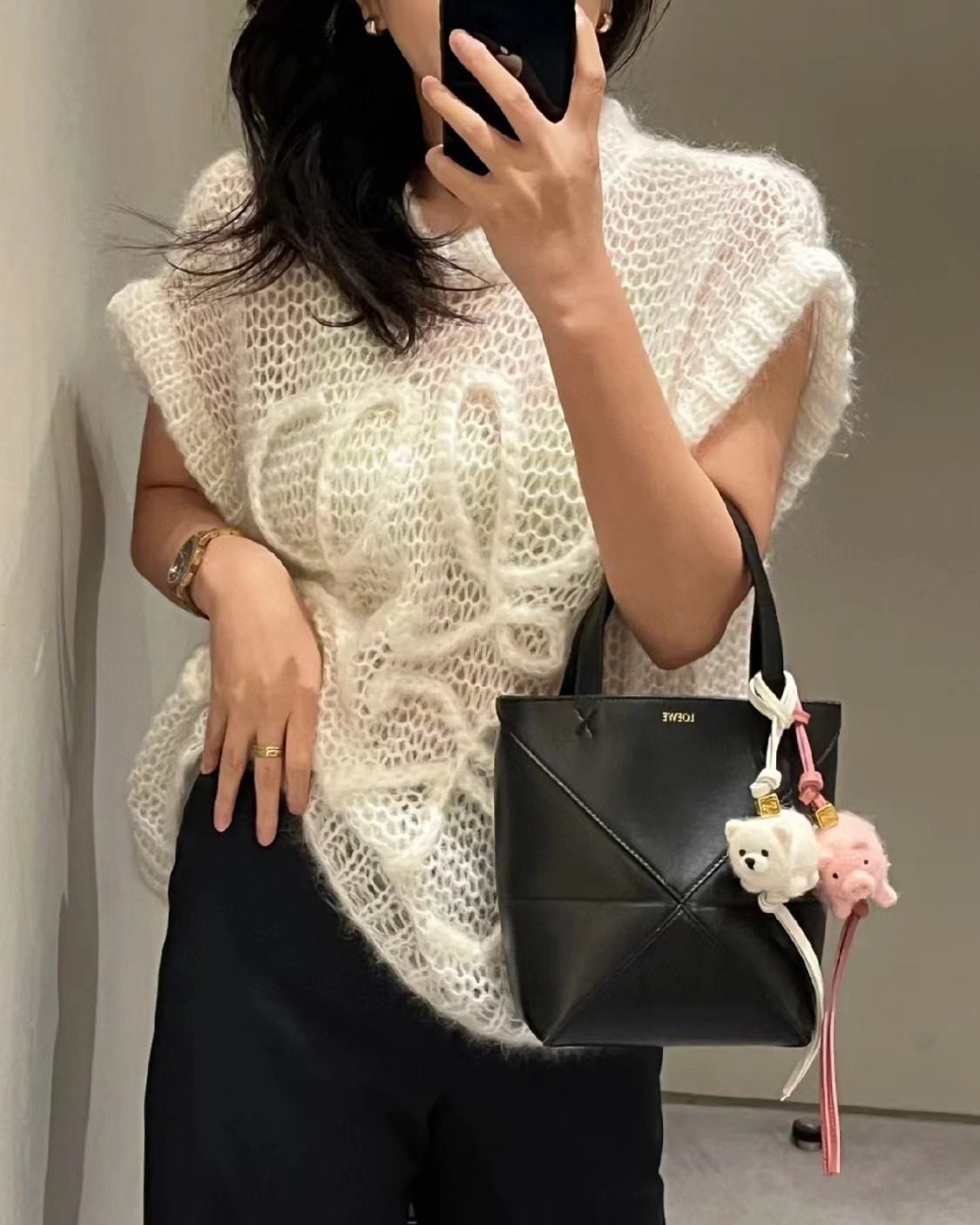 Loewe Mini Puzzle Fold Tote Bag view 10