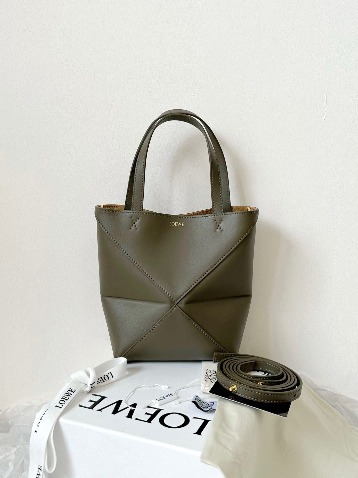 Loewe Mini Puzzle Fold Tote Bag view 3