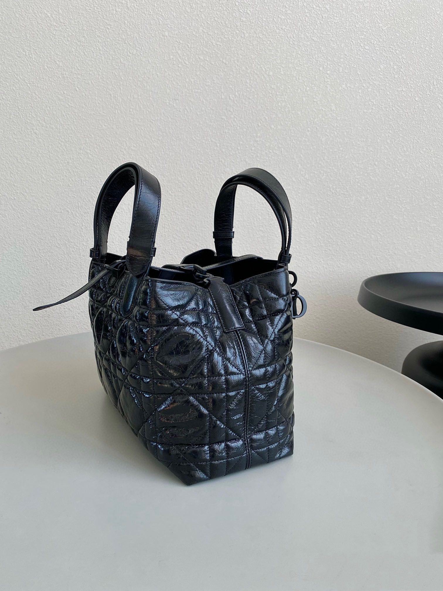 Dior Toujours Bag Crinkled Calfskin view 3