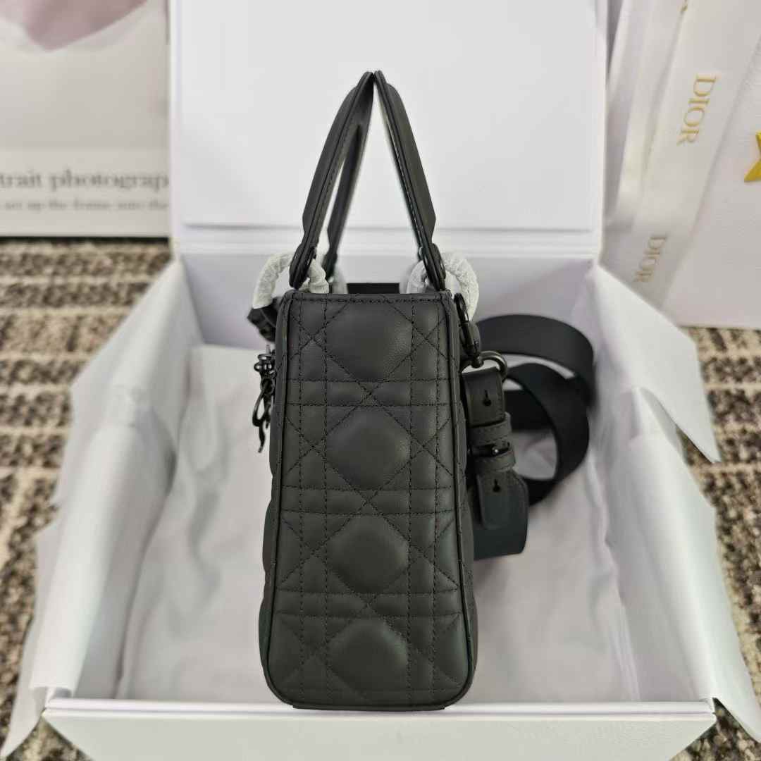 Dior Lady Bag Ultramatte Cannage Calfskin view 6