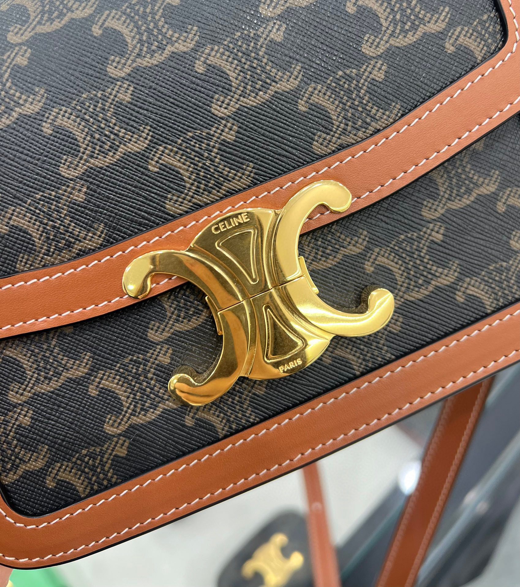 Celine Besace Clea Triomphe Bag view 6