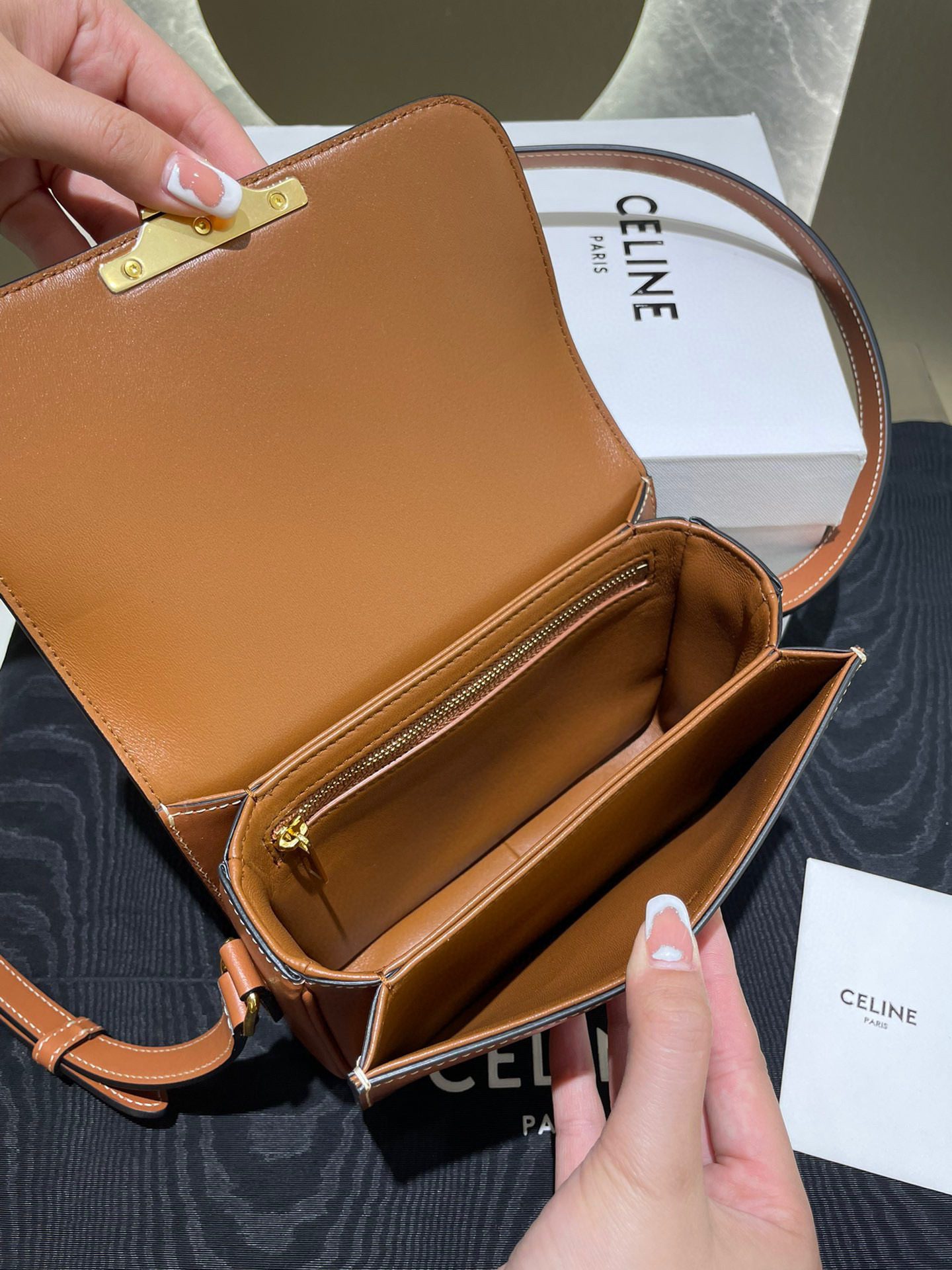 Celine Teen Triomphe Bag view 5