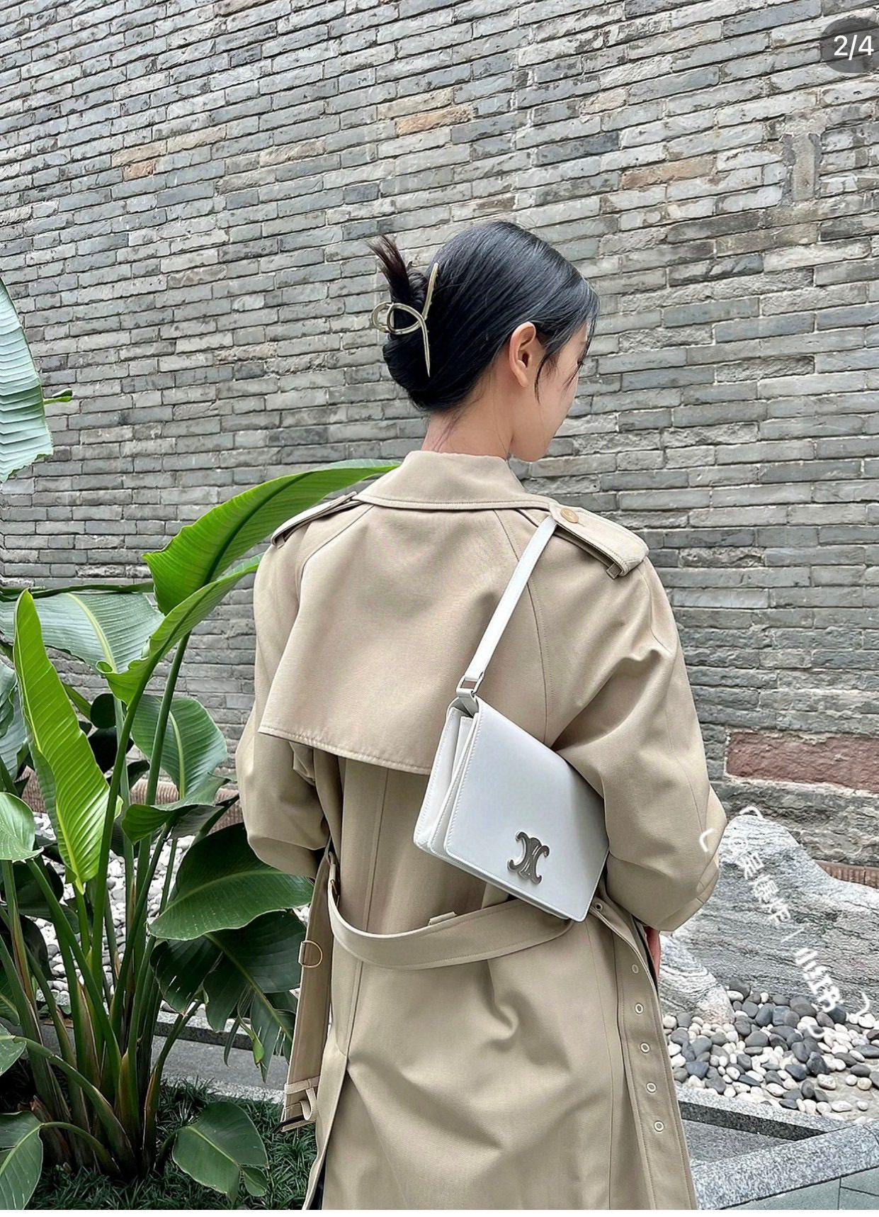 Celine Trapeze Triomphe Bag view 6