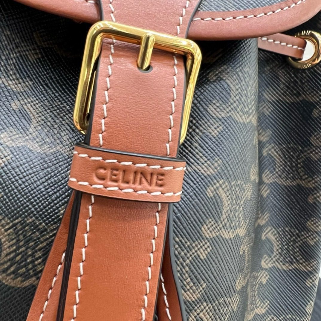Celine FOLCO Triomphe Canvas Mini Backpack view 8