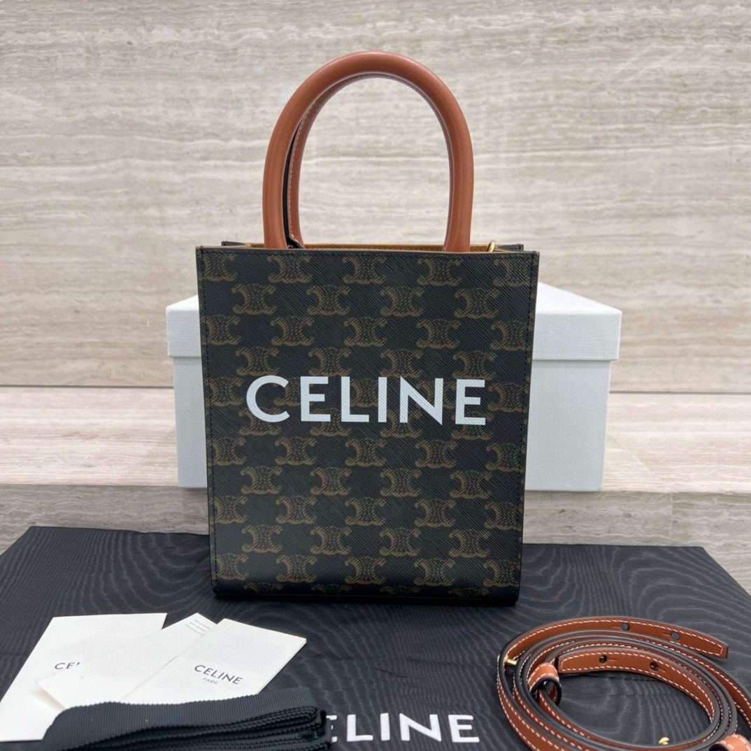 Celine Mini Vertical CABAS Bag view 2