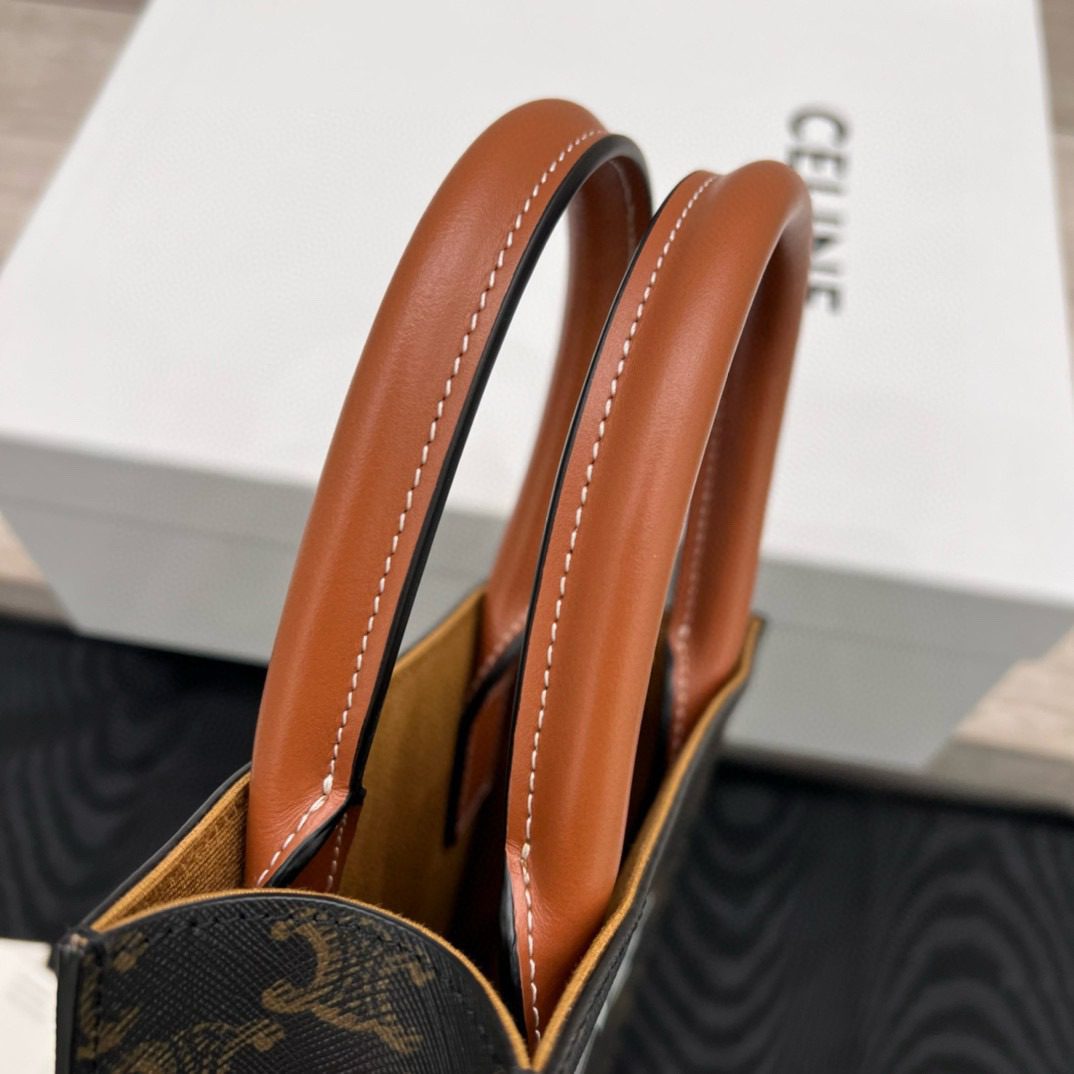 Celine Mini Vertical CABAS Bag view 8