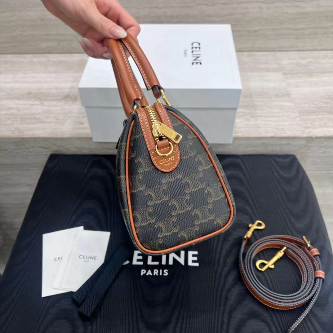 Celine Small Boston Cuir Triomphe Bag view 2