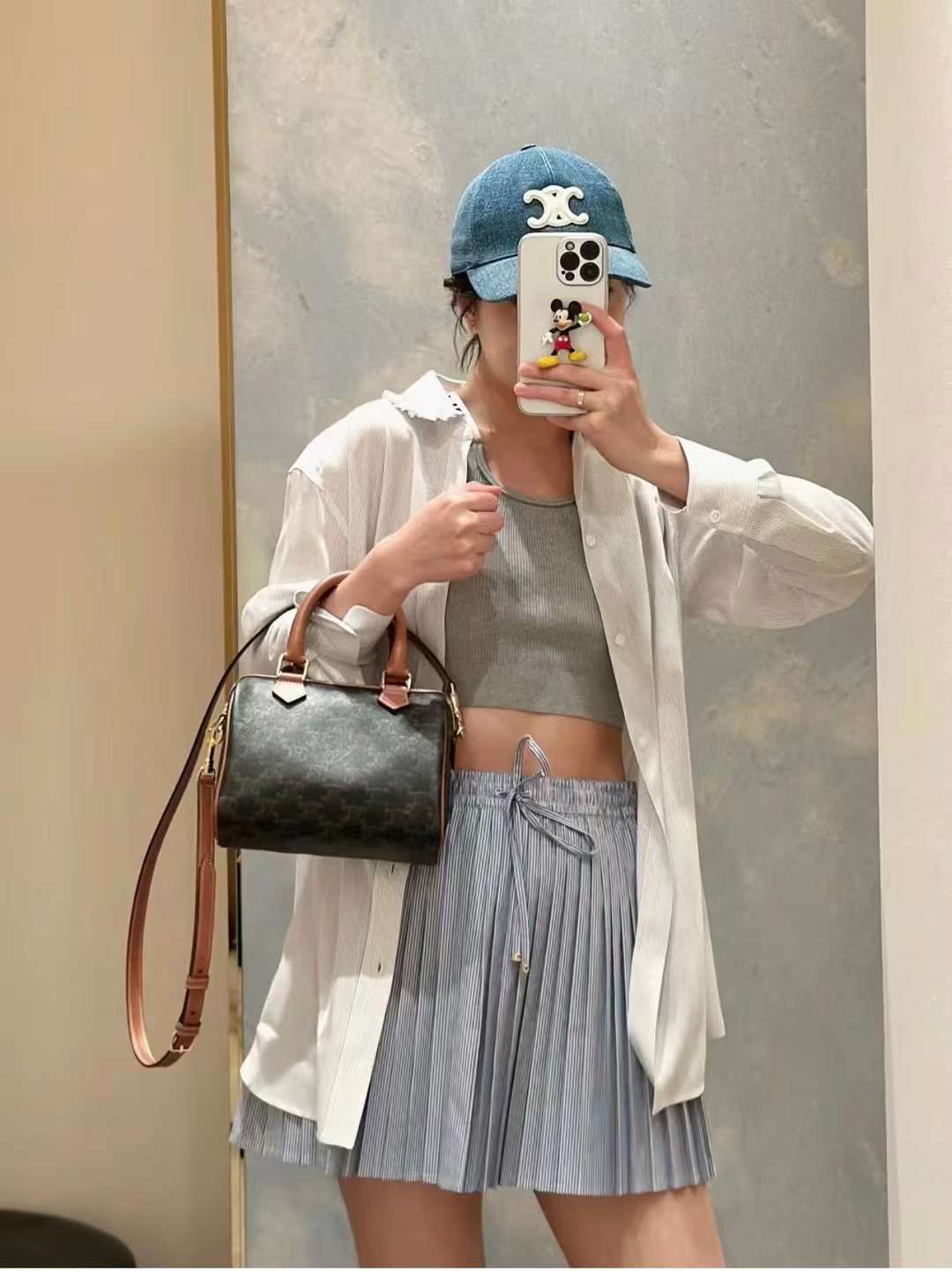 Celine Small Boston Cuir Triomphe Bag view 9