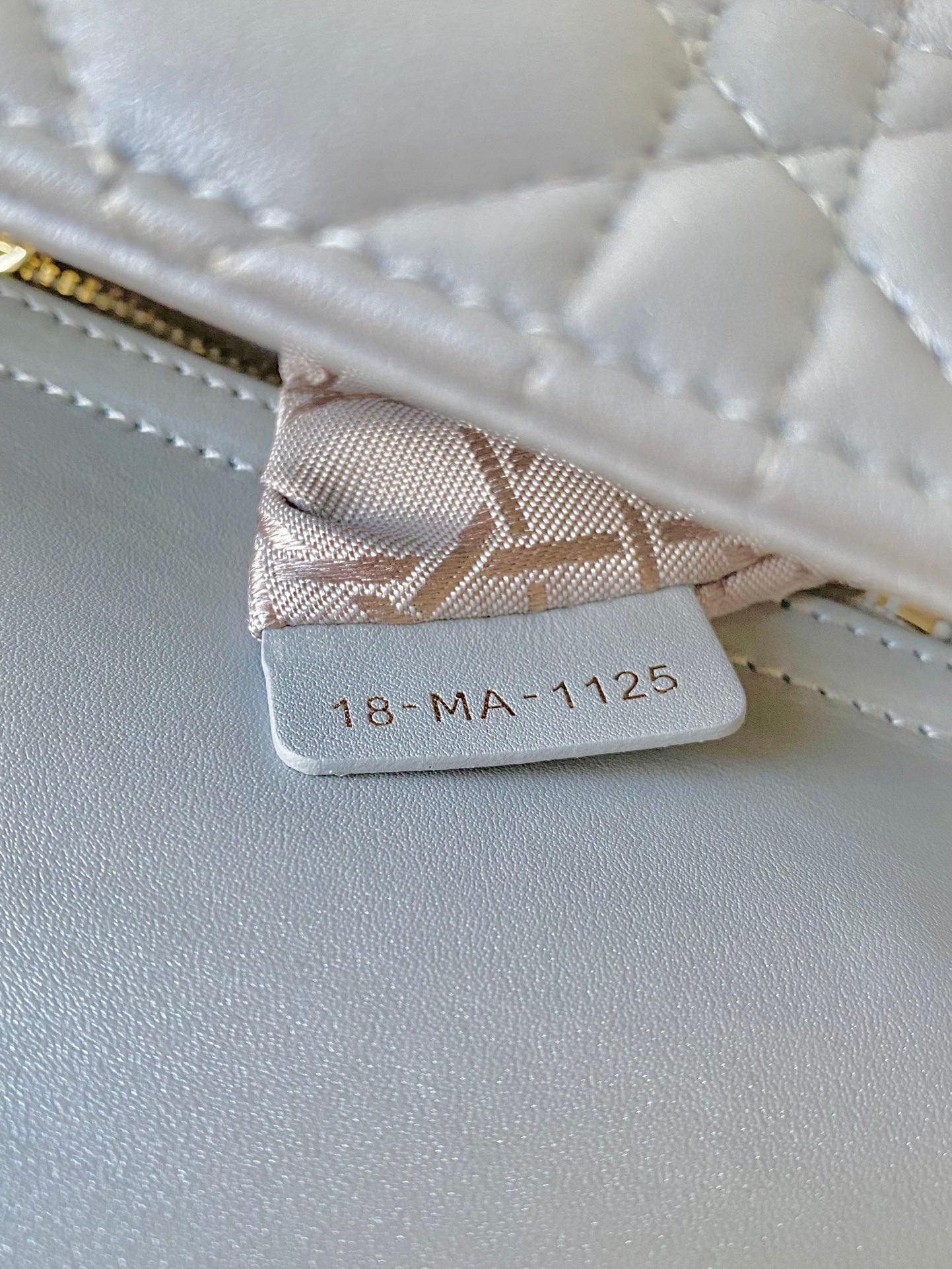 Dior Mini Lady Bag Pearlescent Lambskin view 5