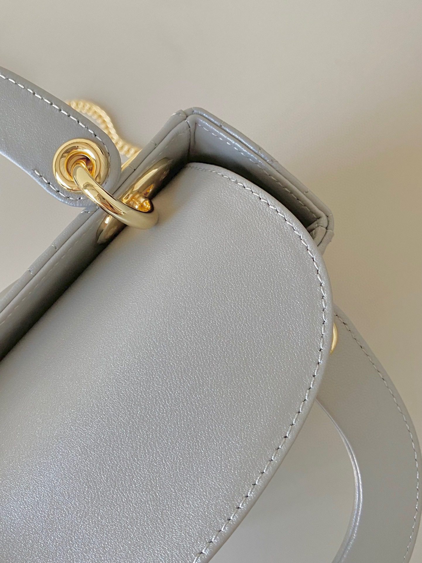 Dior Mini Lady Bag Pearlescent Lambskin view 8