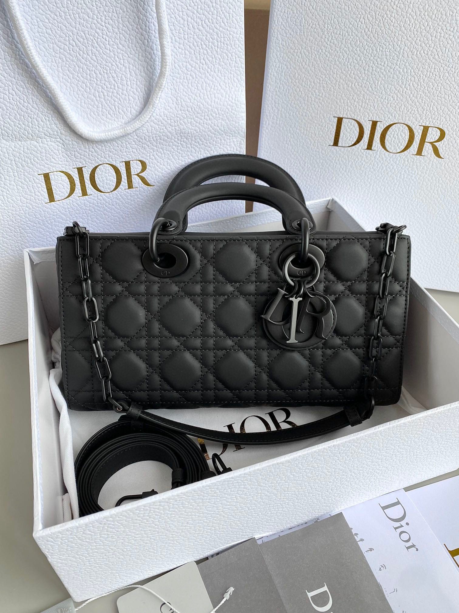 Dior 2023 D-Joy Bag Ultramatte Black view 1