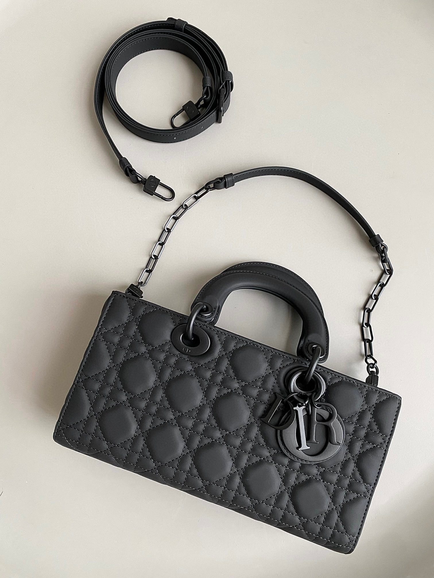 Dior 2023 D-Joy Bag Ultramatte Black view 2