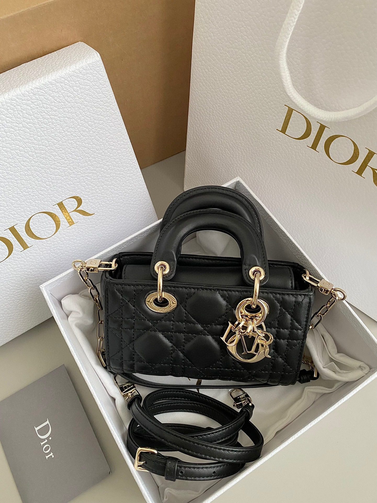 Dior 2023 D-Joy Bag Lambskin view 4