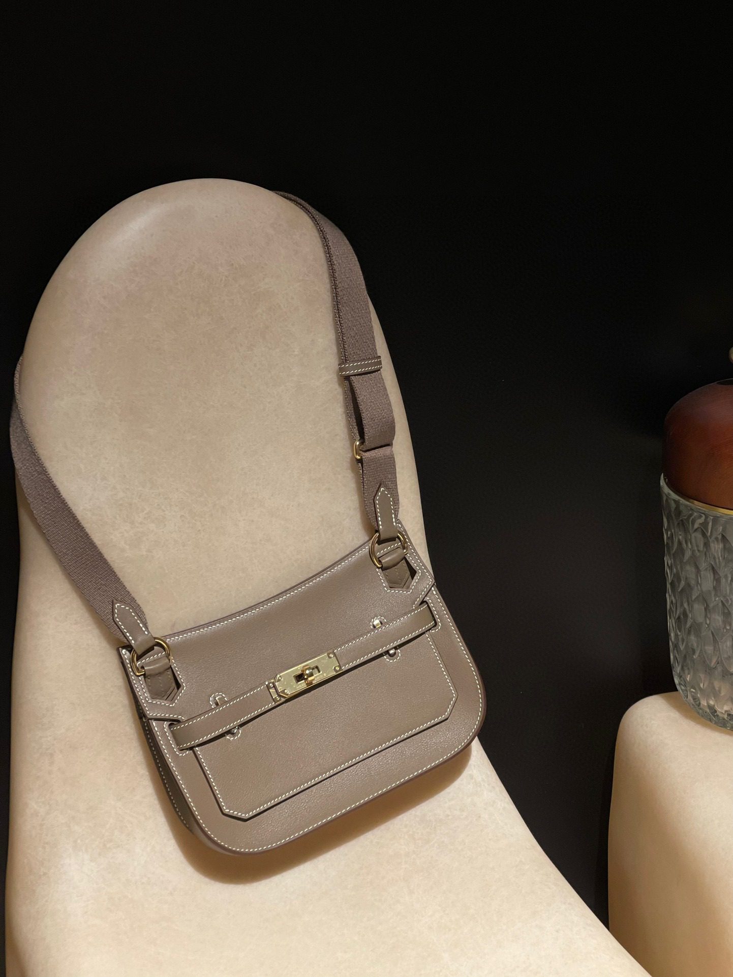 Hermès Jypsiere Mini Swift leather view 2