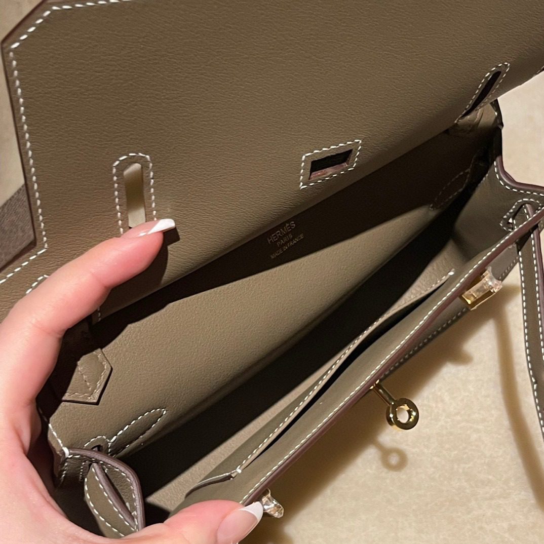 Hermès Jypsiere Mini Swift leather view 7
