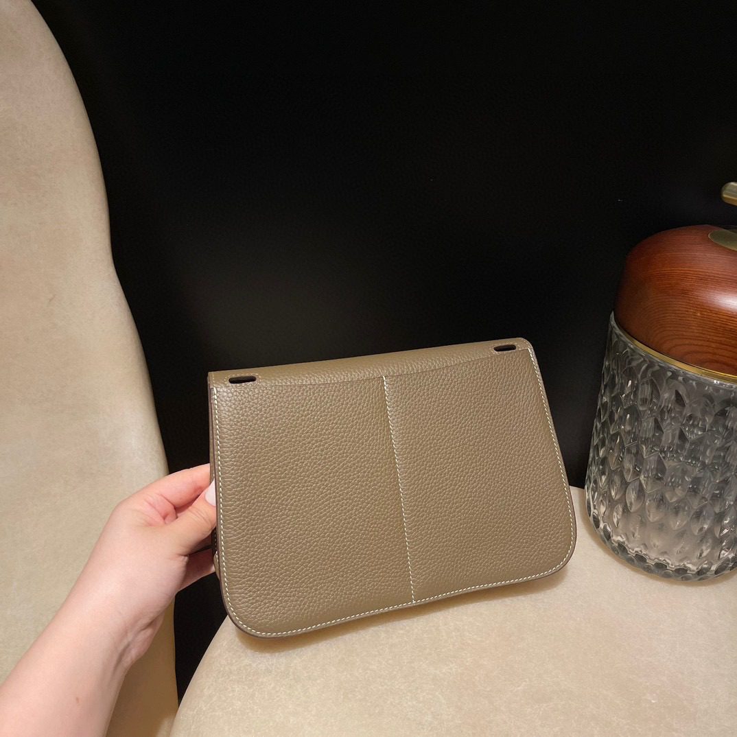 Hermès Halzan 25 Clemence leather view 7