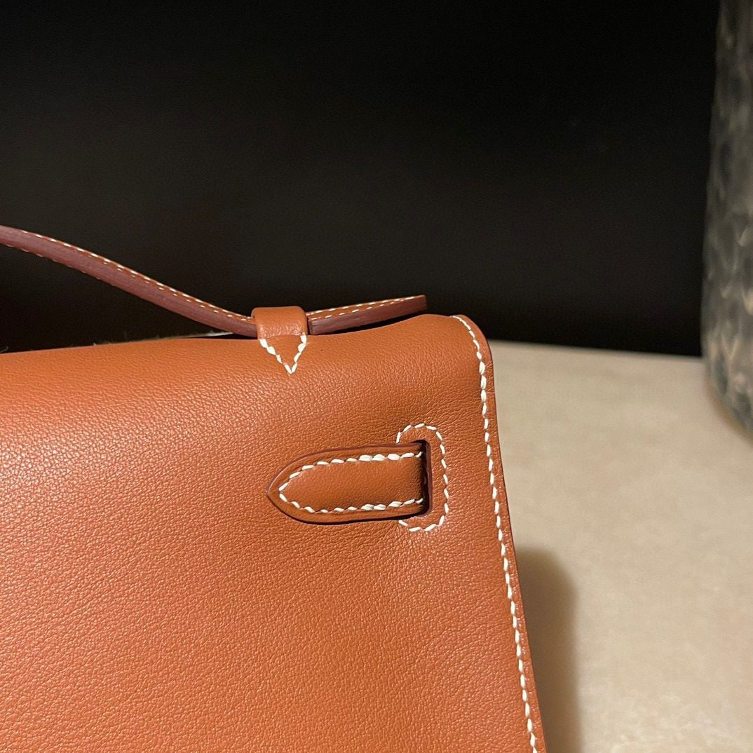 Hermès Kelly Pochette Swift leather view 7