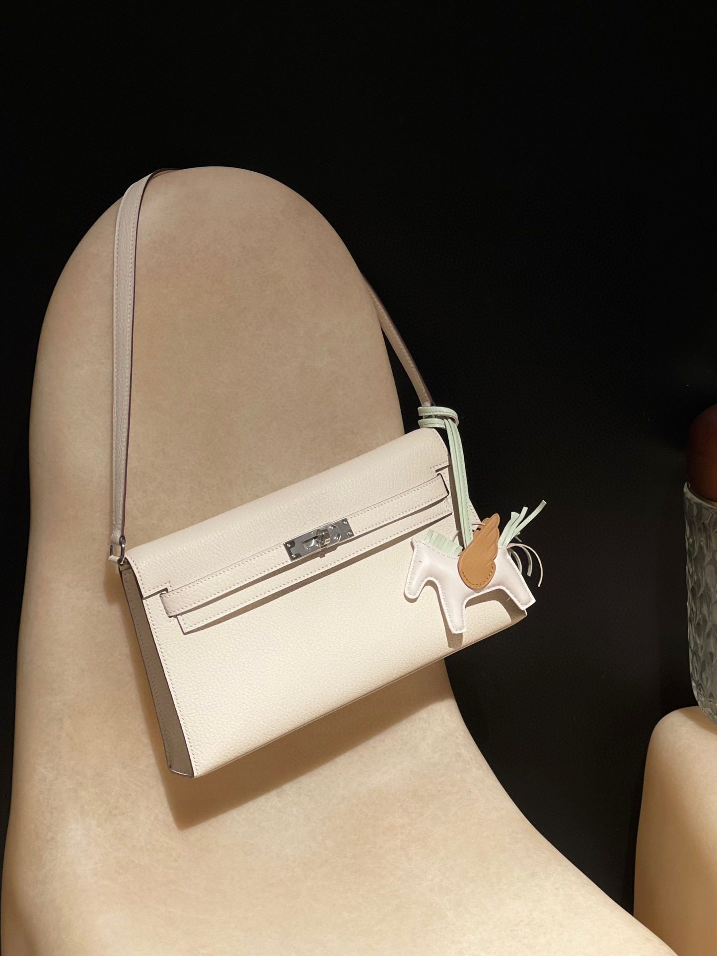 Hermès Kelly Elan Mysore leather view 1