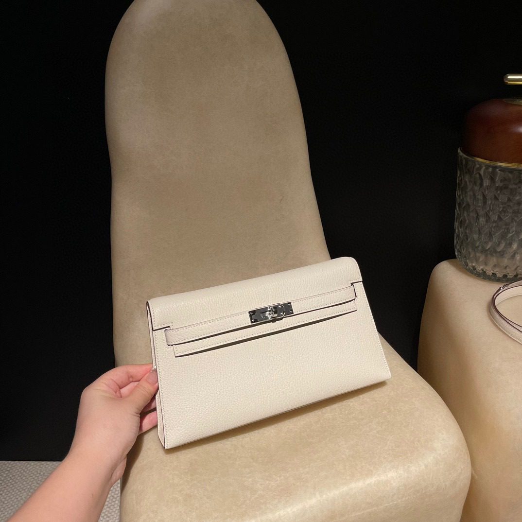 Hermès Kelly Elan Mysore leather view 3